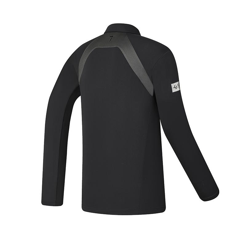 New FILA Polo Shirt Men's Pitch Black A11M445205FBK