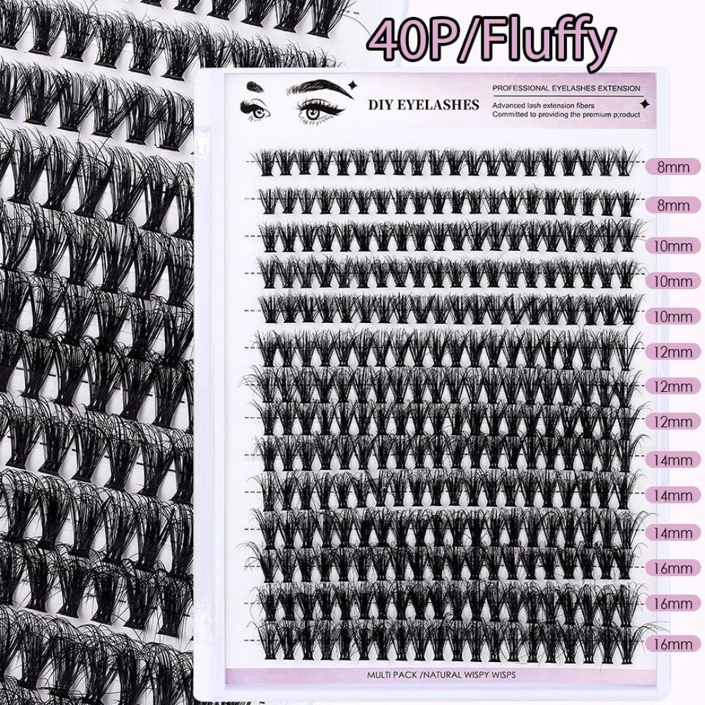 280Clusters Volume Dense Lash Clusters Wispy Eyelash Extension False Eyelash Clusters  Makeup