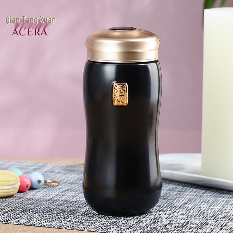 Gantangxuan Gilded Active Ceramic Double-Layer Portable Cup