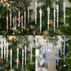 Creative Christmas Acrylic Snowflake Ornaments For Tree Decoration With Transparent And Colored Options