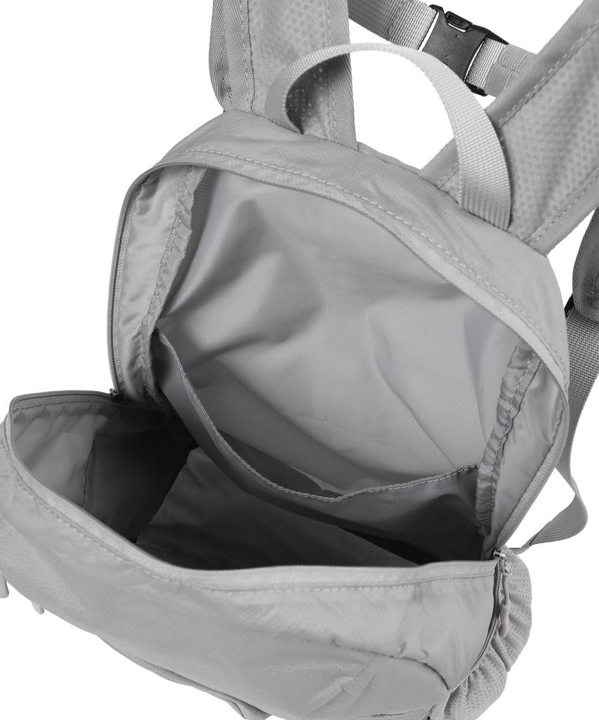 Hanahi Double Diagonal Zipper Backpack Gray