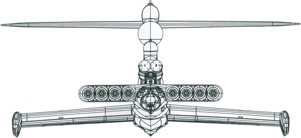Takom Soviet Ekranoplan Plastic Model Kit TKO3002 1/144 Lun-class