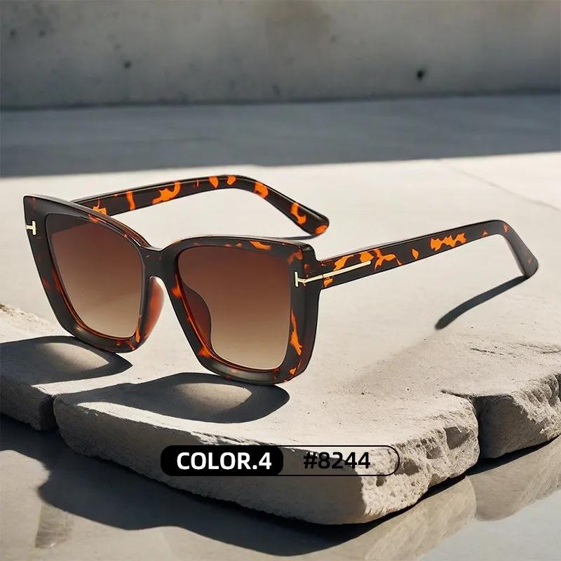 Brand Designer Cat Eye Sunglasses W Omen Vintage High Quality Sun Glasses Fashion Big Frame Cool Sexy Female