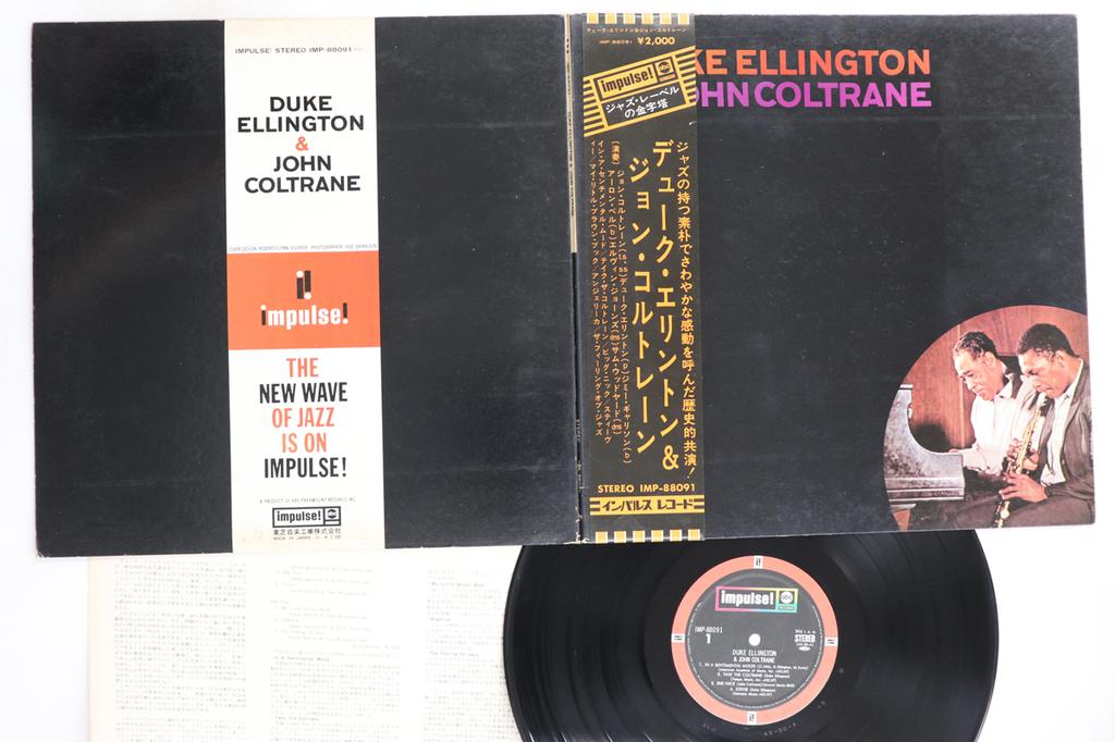 LP Record DUKE ELLINGTON, JOHN COLTRANE - Duke Ellington & John Coltrane IMP88091 ABC IMPULSE 1973 Japan Obi Jazz Used