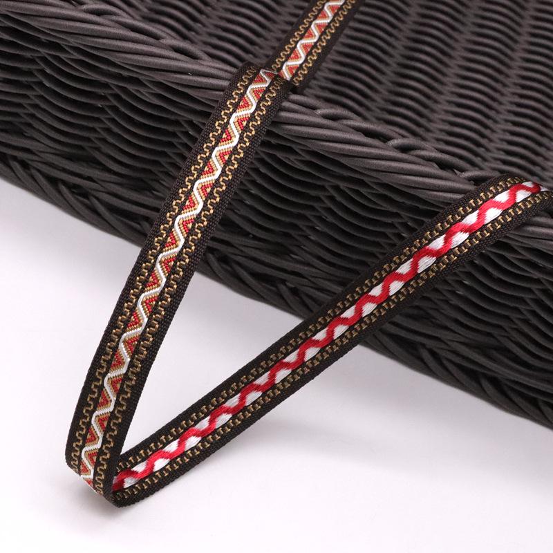 Ethnic Lace Woven Ribbon: Chinese Embroidery Jacquard for DIY Clothing & Home Textiles