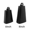 Heavy Duty Metal Iron Cowbell Percussion Instrument 6 8 Inch Drum Hoop Mount Up Down Includes Tuning Key Hand Percussion Noise Maker