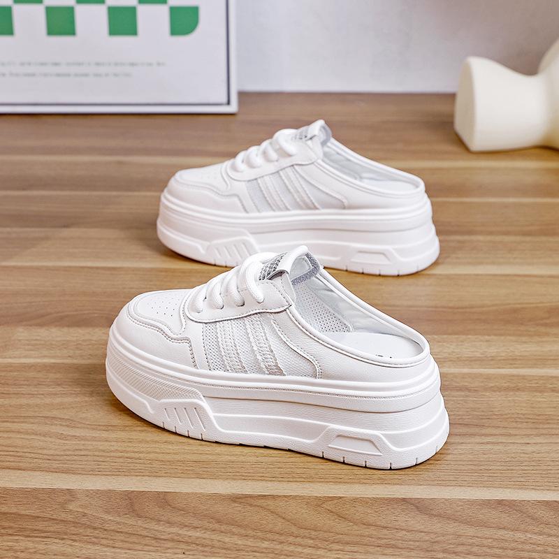 34 size heightening little white shoes women's muffin thick baseplate shoes versatile casual shoes rubber sole comfortable