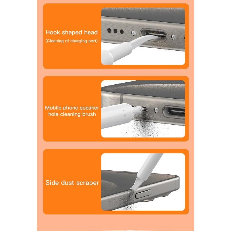 32-in-1 Multi-Functional Cleaning Kit for Electronics inlcuding Headphones,Mobile Phones,Computer,Monitor,Lens and etc, Compact and Portable Design,