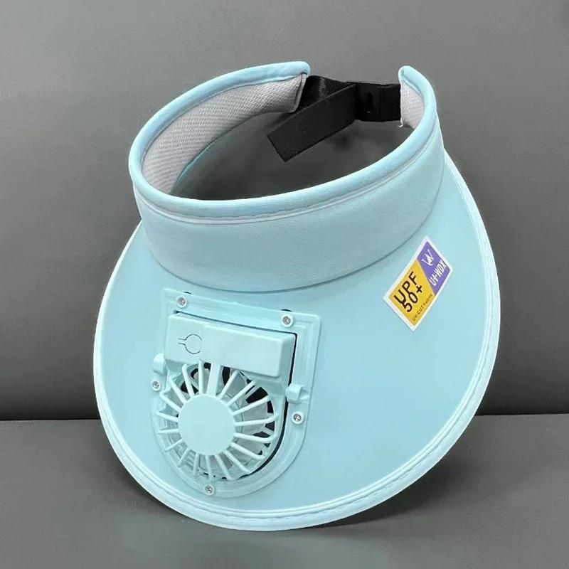Breathable Cooling Fan Hat Sunscreen Fan Sun Visor Hat Fishing Hat Cooling Peaked Cap Hat Usb Charging Hat For Sport Sunhat Amag