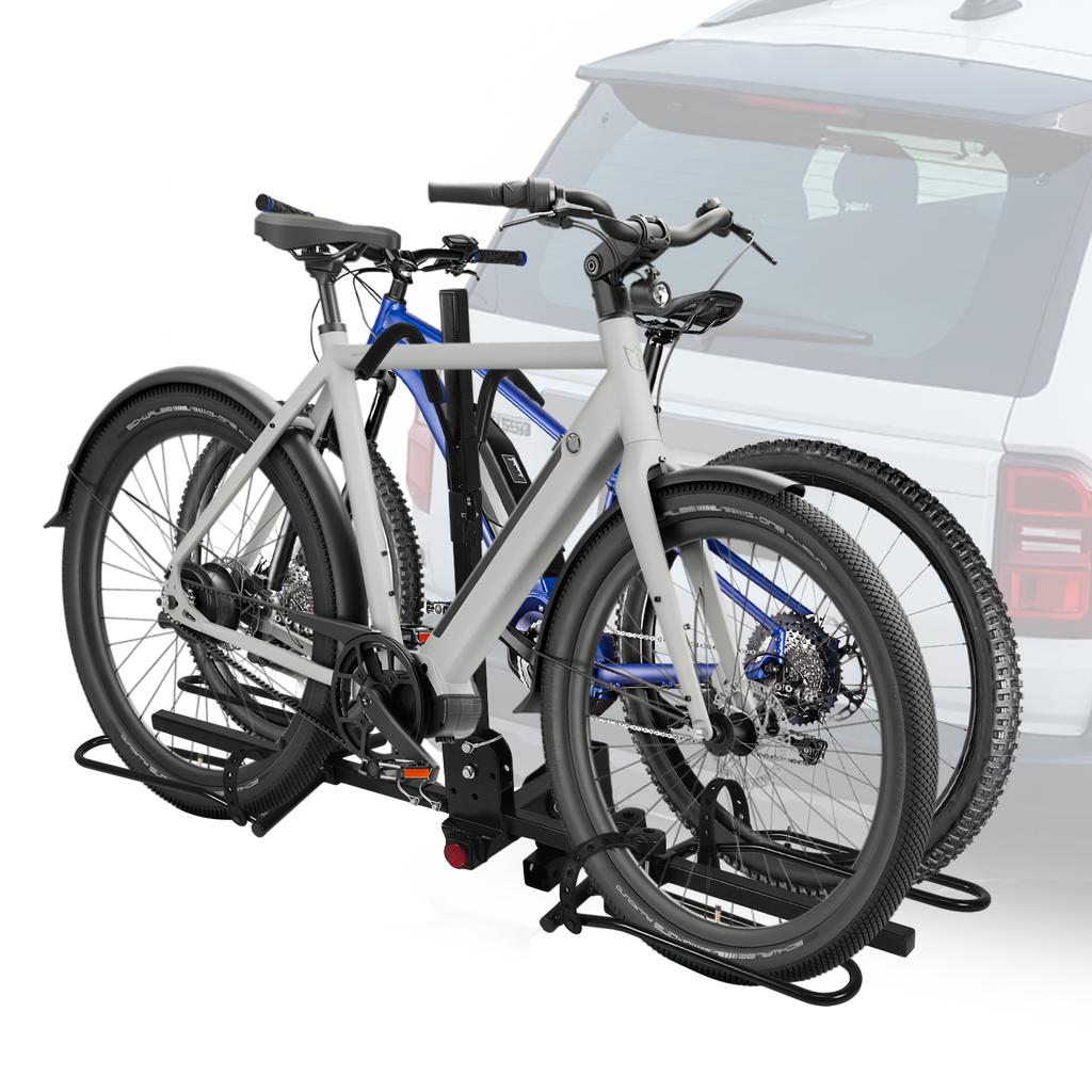 Adjustable Road Bike Storage Bracket Universal Anti Tilt Auto Trailer Bicycle Holder Rust Proof for SUVs Cars Trucks Vans