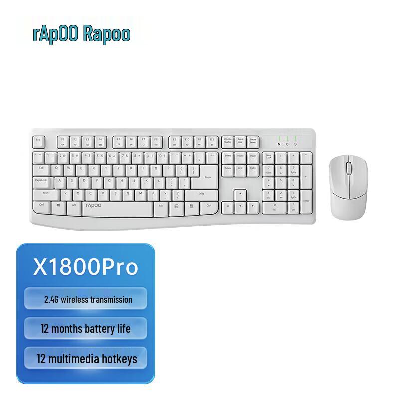 

Rapoo X1800Pro Wireless Keyboard and Mouse Combo