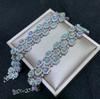 Luxury Natural White Opal Bracelet 925 Silver Good Quality Ethiopian Opal Gemstone 3*4mm for Women Party Birthday Jewelry Gift