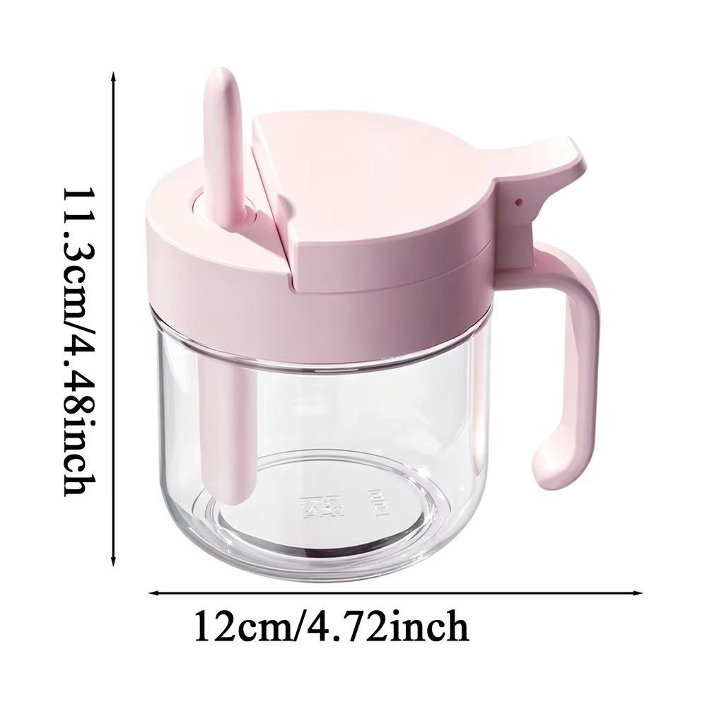 Airtight Design Airtight Organizer With Spoon Spice Storage Containers Kitchen Cabinet Use розовый