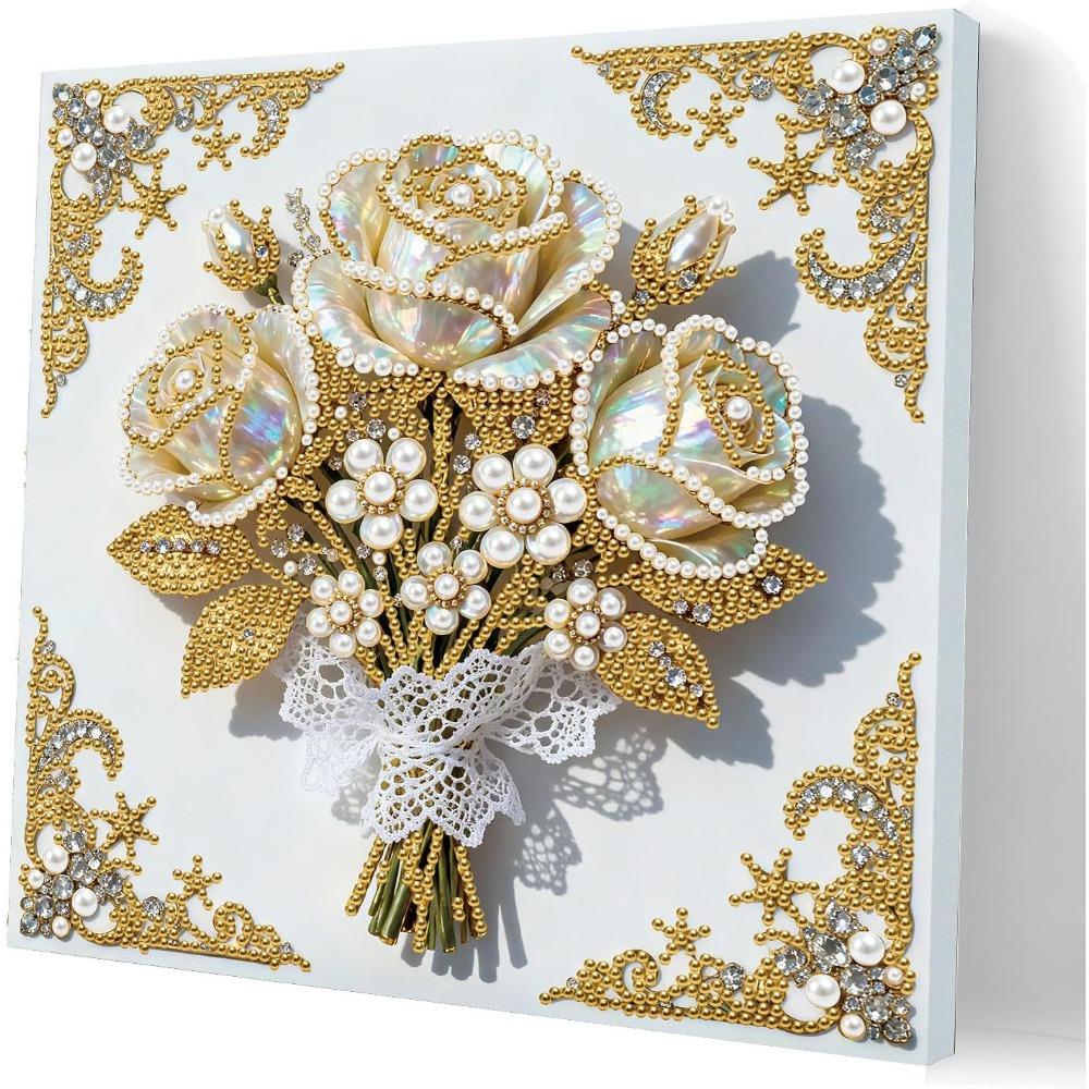 5d Diamond Painting Special-shaped Bright Diamond DIY Pearl Handmade Pendant Home Jewelry