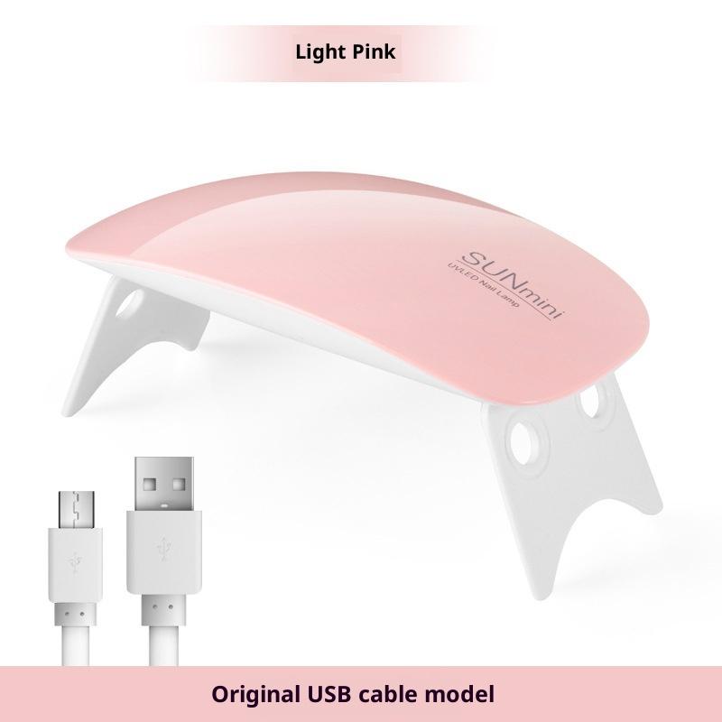 Mini UV LED Nail Lamp 6W For Curing Nail Gel Polish Portable Foldable 45s/60s Timing Manicure Dry Machine Nail Art Drying Tool