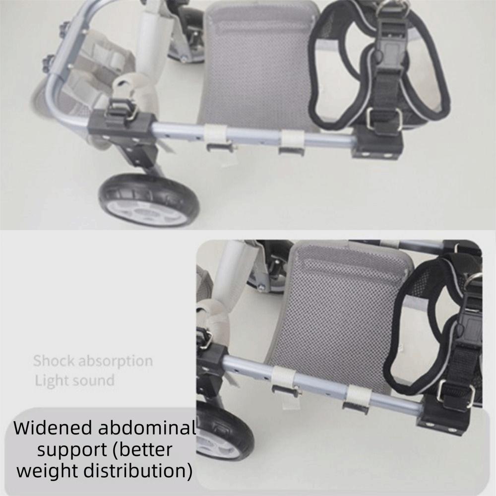 2/4kolový psí invalidní vozík Nastavitelná podpěra pro zvířata Paralýza zadních končetin