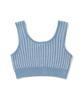 COVERNAT WOMAN Bustier Knit Vest Blue