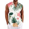 Men's Hawaiian Lapel Button-down Shirt T-shirt Top