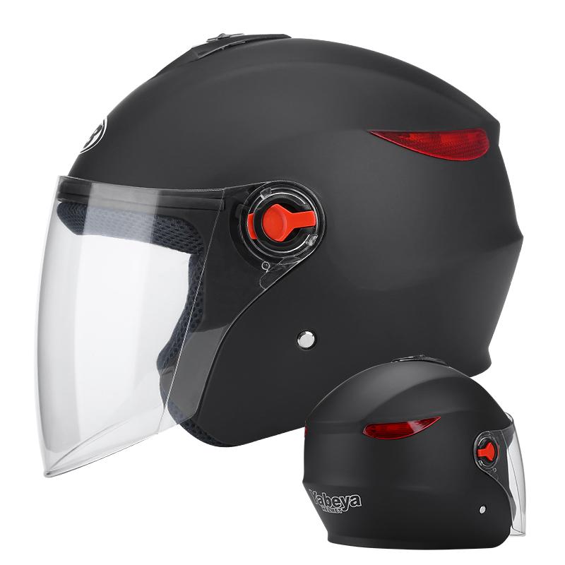 High Quality New DOT Certified ABS Half Face Motorcycle Helmet with Dual Visor and XL Size