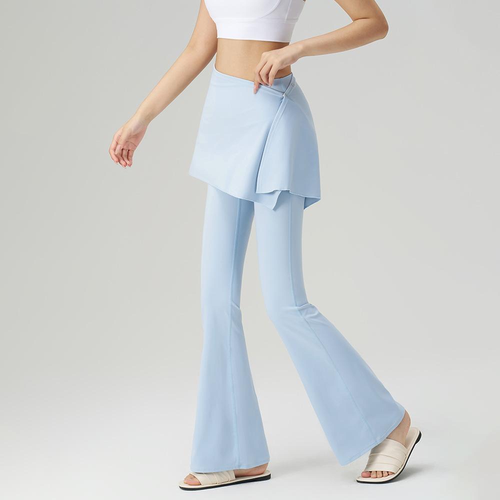 

Спортивные штаны, штаны для йоги, женские летние, закрывают шторку , высокая талия, подъем бедер, тонкие широкие микро-ла штаны для фитнеса пилатес. XL/10