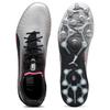 PUMA King Ultimate Comfortable Round Toe MG Multi Ground Soccer Shoes Men's Silver Black 108306-03