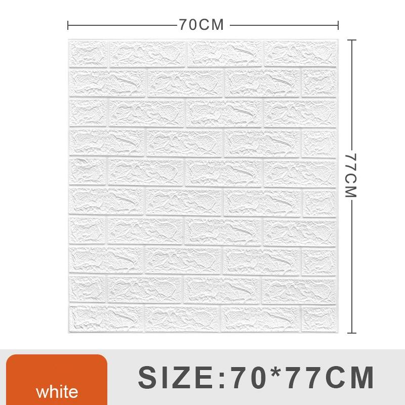 

12 шт. 77*70 см Самоклеящиеся 3D обои Наклейка для декора стен Кирпич из пены Водонепроницаемые Защита от плесени Влагостойкие Ванная Кухня Комната