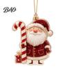 Seasonal Hanging Ornaments for Holidays 2D Flat Acrylic Christmas Ornaments, Decorative Holiday Tree Decorations Lightweight Decor Festivals