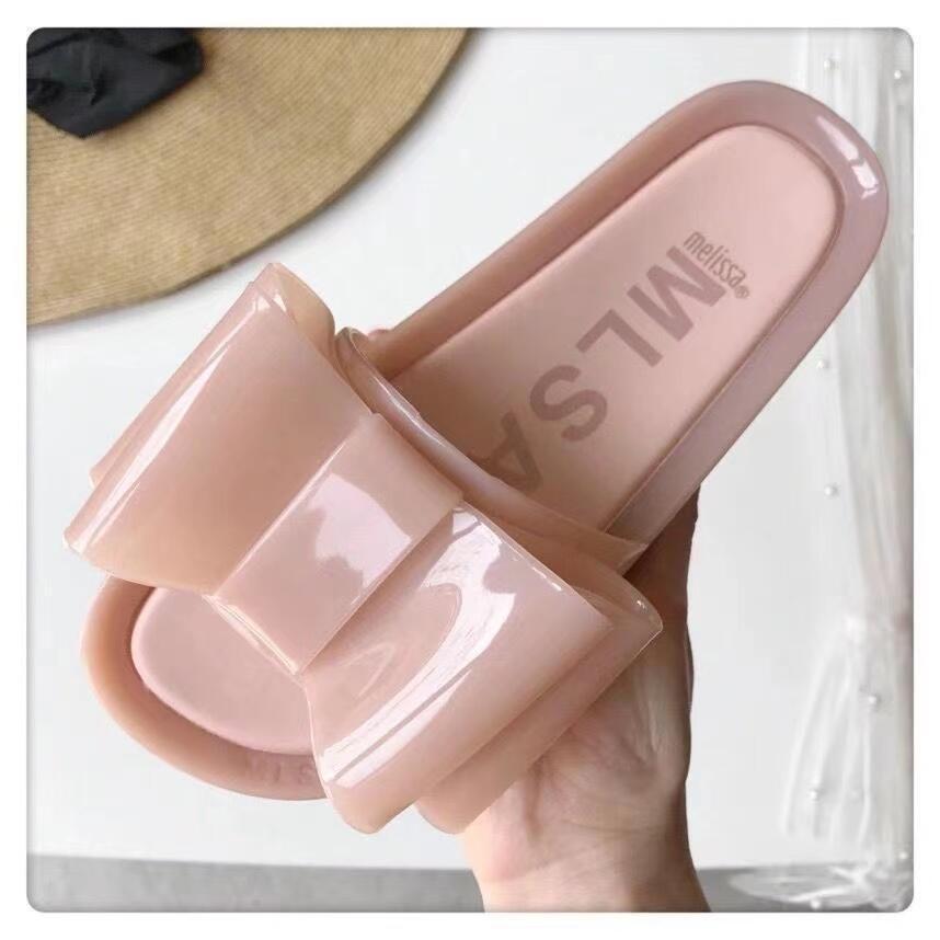 Melissa 2025 Women's Bow Flat Beach Sandals - New Summer Flip Flops