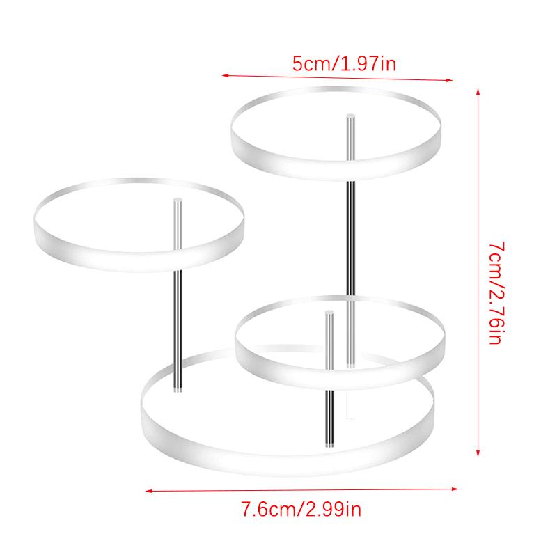 3/5/12 Tray Cupcake Stand Acrylic Display Stand For Jewelry/Cupcake Dessert Rack Wedding Birthday Party Suitable For Small Items