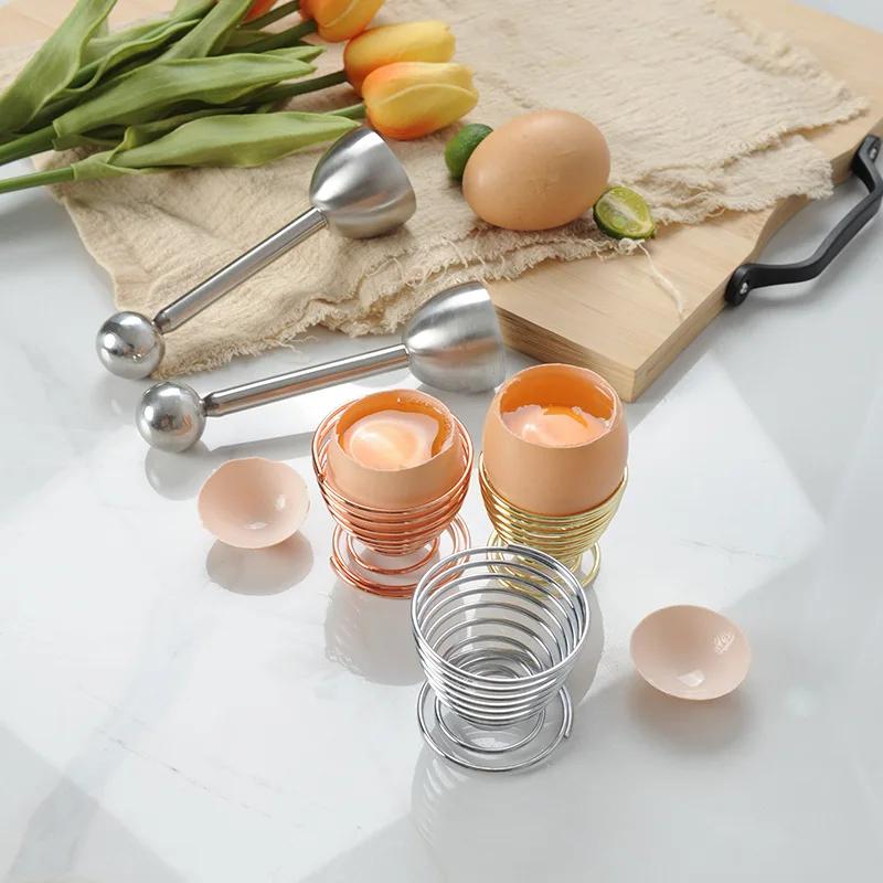 Egg Topper Eggshell Cutter Stainless Steel Egg Cracker Opener Remover For Hard Soft Boiled Eggs