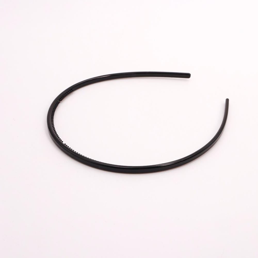 Simple and stylish black toothed non-slip headband for washing face, bangs pressing headband, women s adult hair clip, plastic hairpin, set of 12 K1539 (pack of 12)