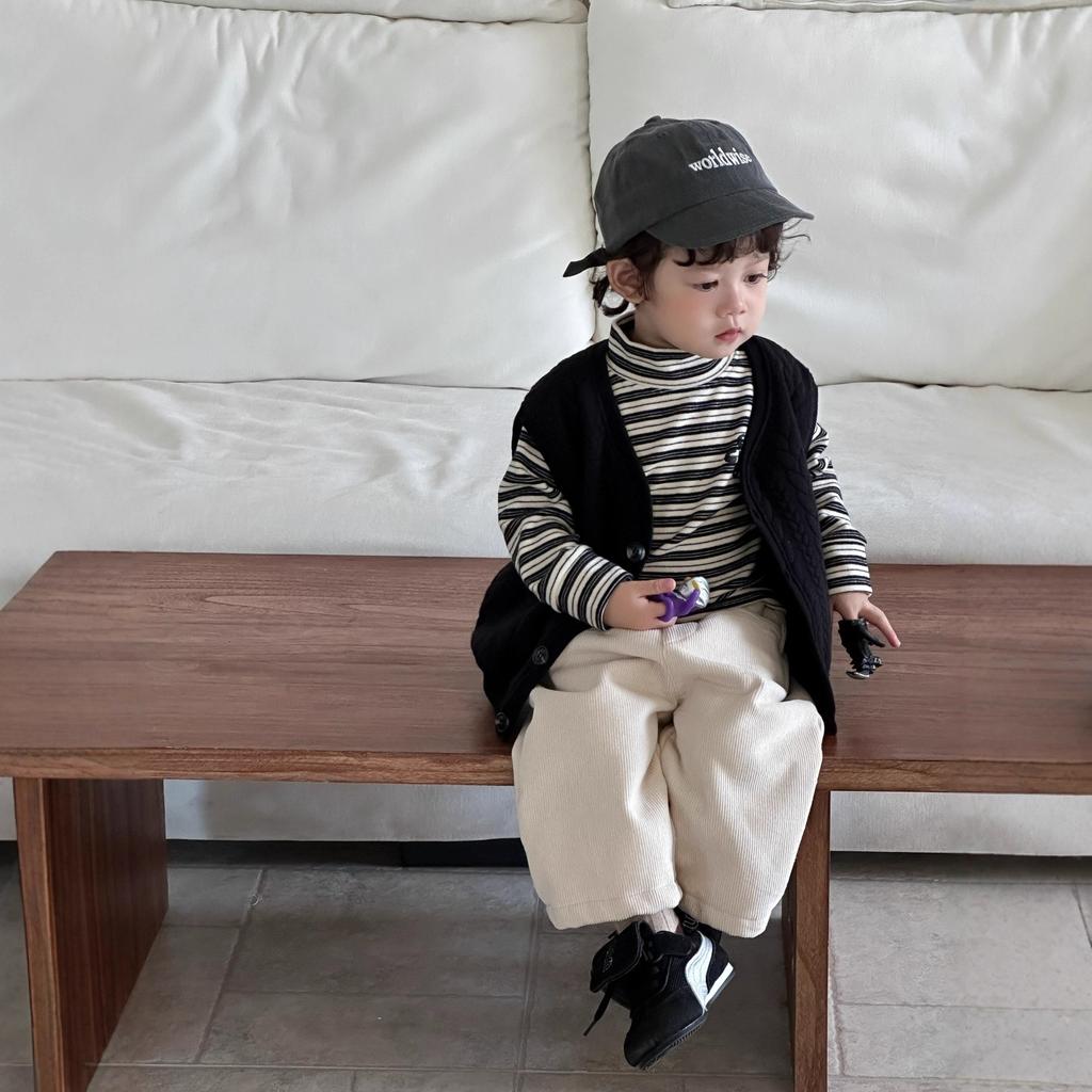 Children's Double-layer Cotton Vest Jacket, New Autumn and Winter Bottoming Shirt, Children's Clothing, Boys' Thickened Set