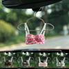 Underwear Shape Small Bra Car Mirror Pendant Rearview Mirror Pendant  Vehicle Interior Decor