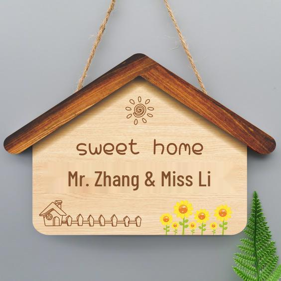 Creative Welcome Home Hanging Sign for Entryway