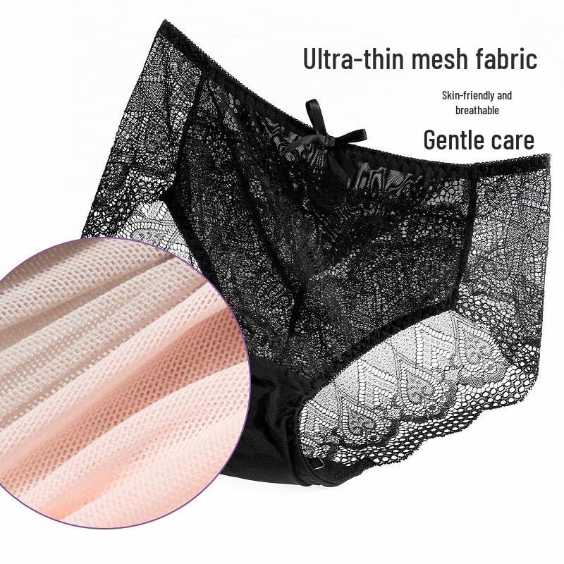 TINGE Women's Lace Seamless Briefs