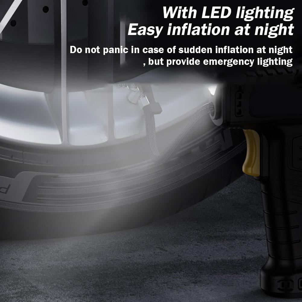 Pompă de aer pentru mașină Pompă gonflabilă pentru anvelope fără fir/cu fir Compresor portabil de aer pentru mașină pentru bicicletă auto