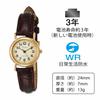 Citizen Q&Q Watch Analog Waterproof Leather Strap QA63-103 Women's Brown