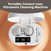 Ultrasonics Contact Lens Cleaning Machine Portable Contact Lens Cleaner with Mirror Tweezer,Contact Lens Care Solution