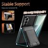 For Samsung Galaxy Z Fold 7 6 5 4 3  for Magsafe Magnetic Leather Hinge Phone Case Screen Protect Film Wallet Cards Holder Cover