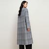 Elva' Island Women's Plaid Double-Sided Wool Blend Coat