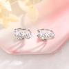 Double-Layer Zircon Star Ear Clips Exquisite Design Super Flash Three Star-Shaped Ear Bone Clips No Ear Holes Meteor Earrings