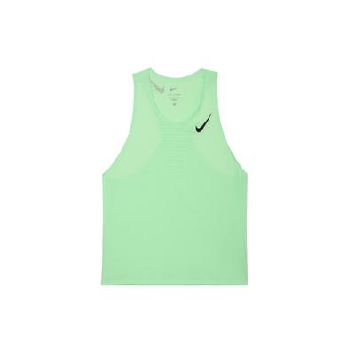 Dri-FIT ADV AeroSwift Jednolite Logo Bieganie Oddychający Odprowadzający Wilgoć Okrągły Dekolt Bez Rękawów Męskie Topy Parowy Zielony FN4231-376
