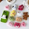Plush Cartoon Mobile Phone Airbag Bracket, Back Sticker, Puppy Bear Wind Girl, Desktop Watching Drama Support Rack, Portable