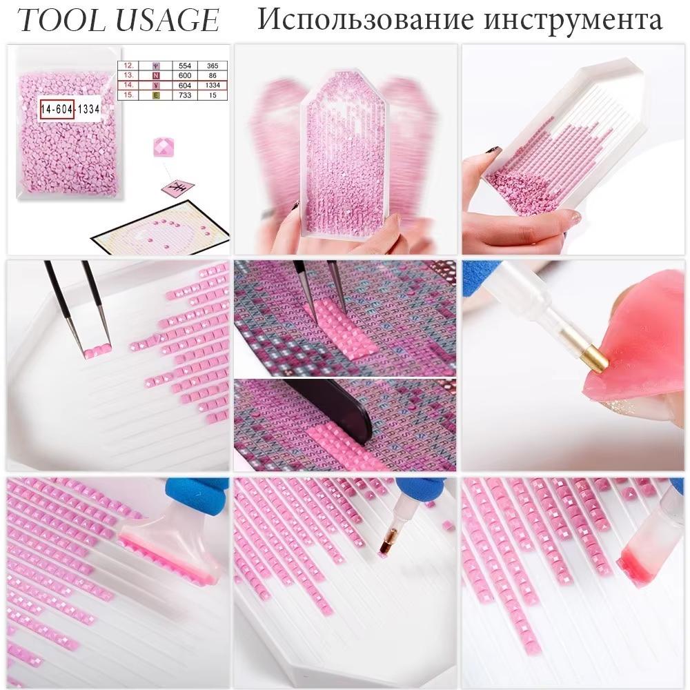 5D DIY Diamond Painting Photo Custom Full Round Diamond Mosaic Embroidery Kit Art Wall Decoration