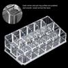 Desktop Box 18 Grid Mini Cabinets Drawer Clear Portable Storage Box Multi Level 3 Rows Lipstick Holder Makeup Display