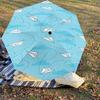 1PC Paper Airplanes Clouds Umbrella-9-Rib Reinforced, Automatic Open, Lightweight & Durable, Cute Fashion Accessory for Outdoor-P0764