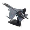 1:100 Metal SU-35 Super Flanker Heavier Aircraft Model Simulation Fighter Aviation Military Science Display Model