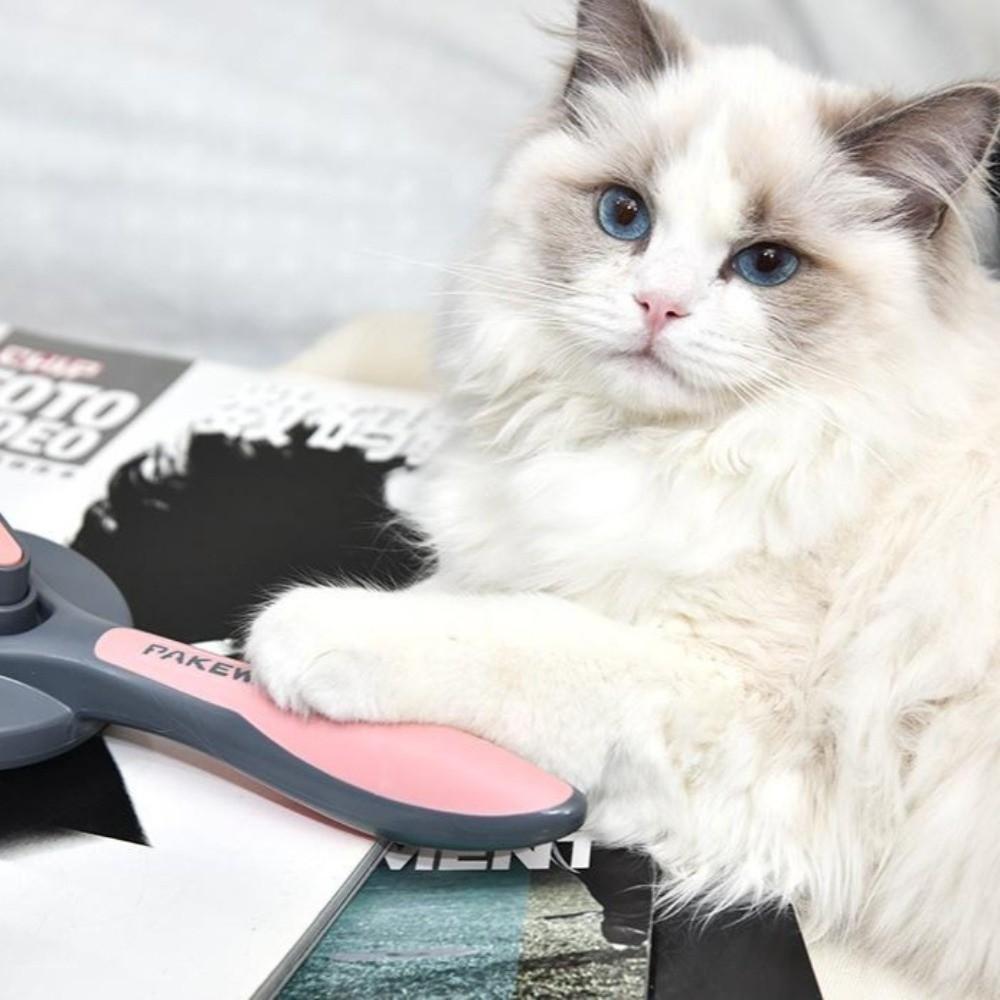 Stainless Steel Cat Hair Cleaner Float Hair Cleaning Pet Grooming Brush Dog Cat Comb  Pet Supplies