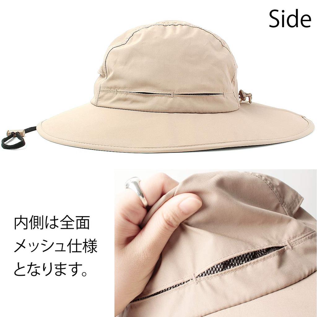 Basic Enchi Teflon All Weather Water Sun Hand Safari Beige Hat, Repellent, UPF50+, Protection, Washable, Hat, Hat, Women's, Men's,