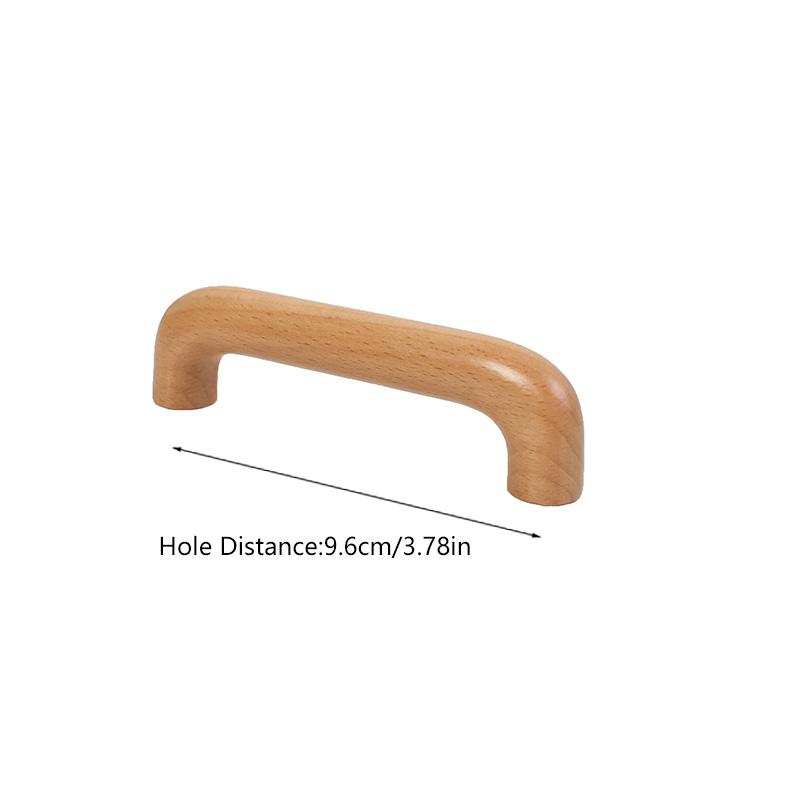 1PC Cabinet Handle Hardware Beech Natural Drawer Knobs Cupboard Pulls Door Handle Kitchen Drawer Knobs Solid Wood